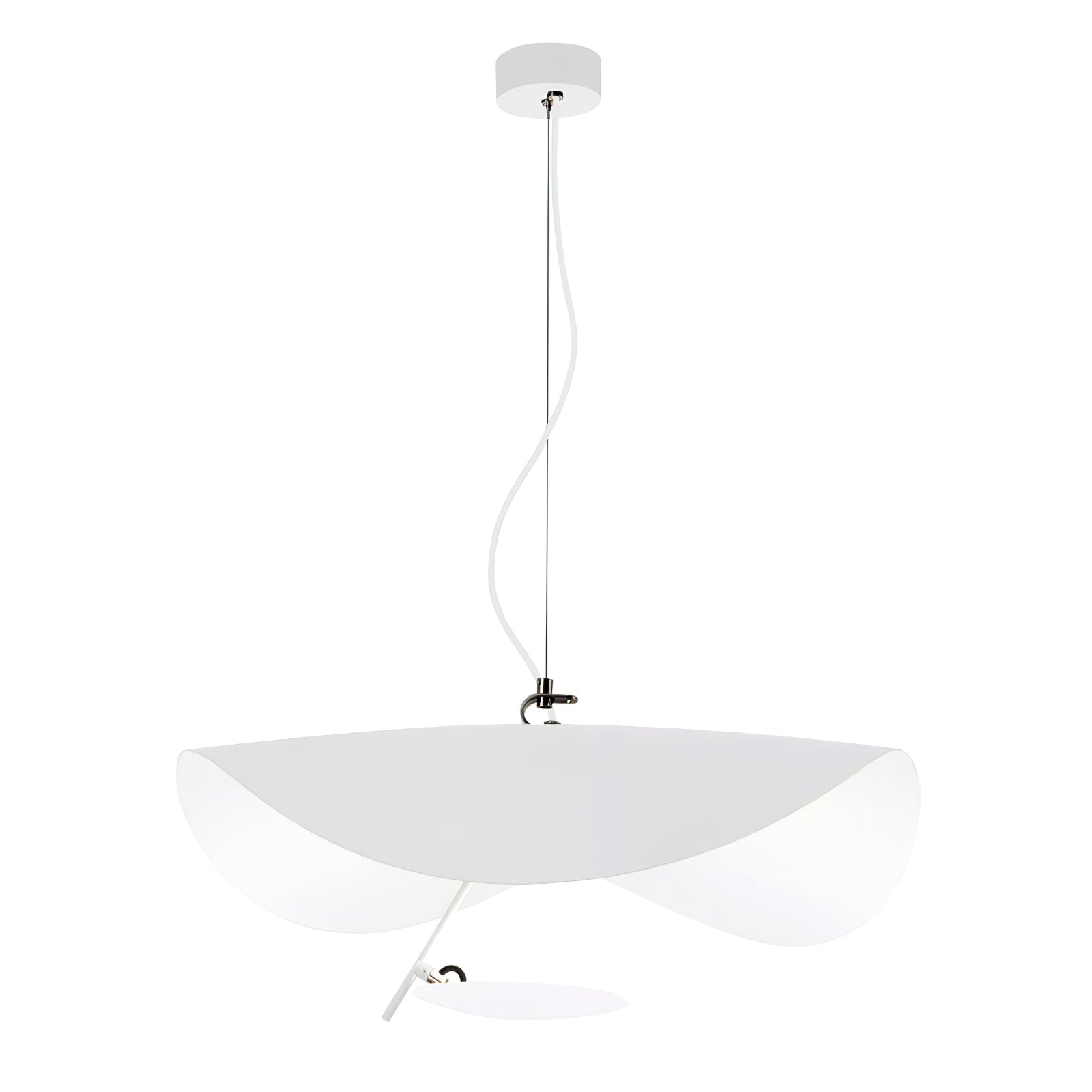 Aurisina Pendant Lamp Black Gold Curved Shade