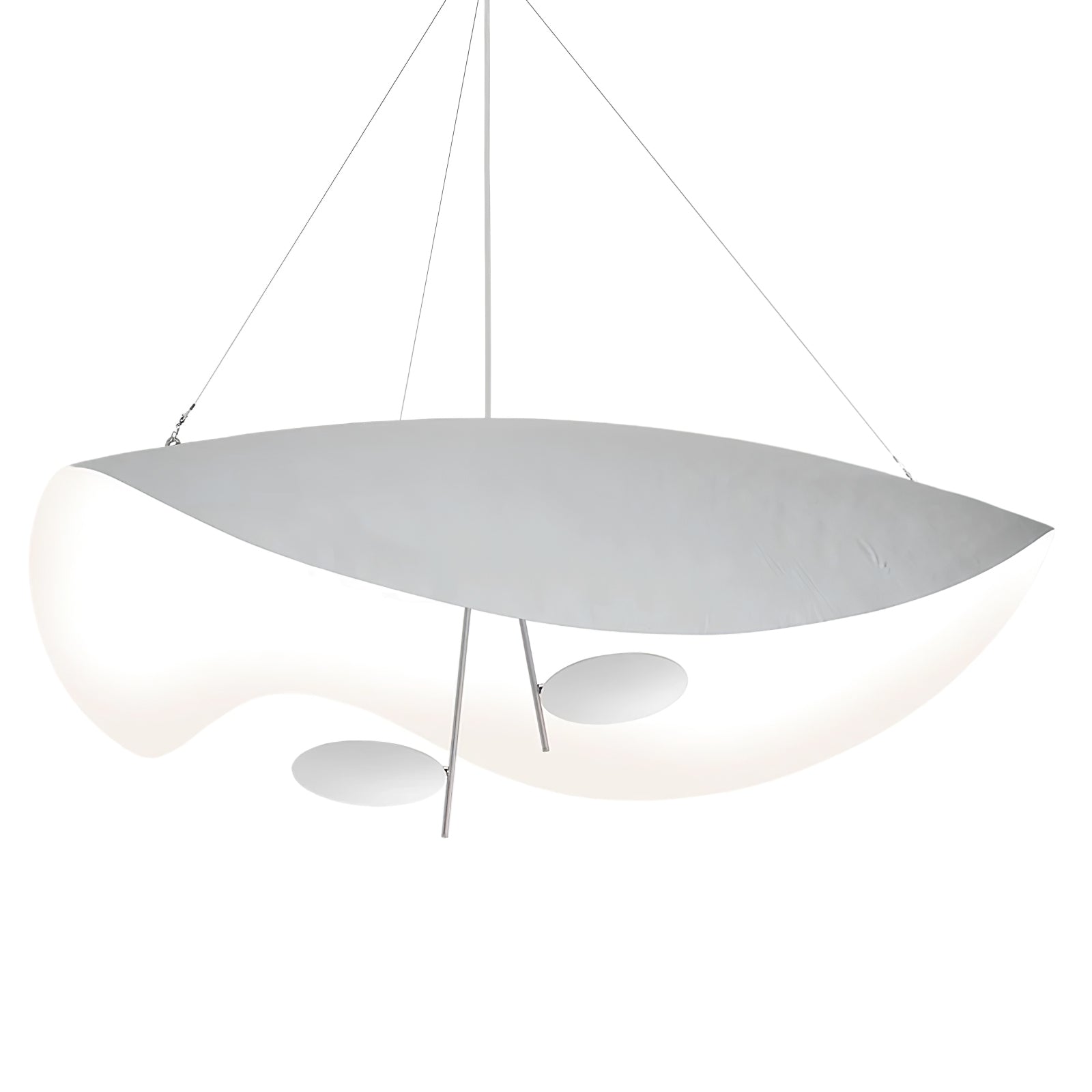 Aurisina Pendant Lamp Black Gold Curved Shade