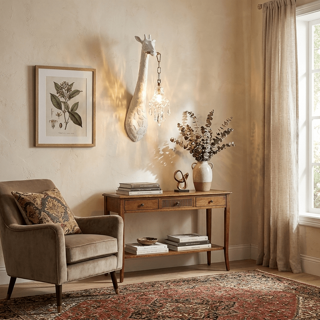 Giselle Giraffe Crystal Wall Lamp