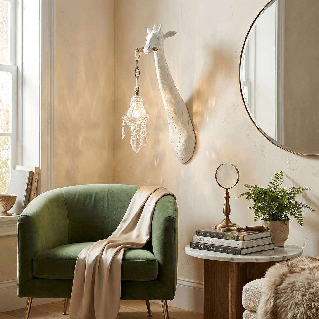Giselle Giraffe Crystal Wall Lamp