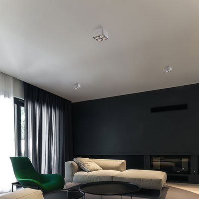 Solara Spotlight Surface Mount Twin LED Angular Minimalist - Neutral Decor