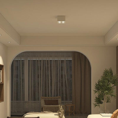 Solara Spotlight Surface Mount Twin LED Angular Minimalist - Neutral Decor