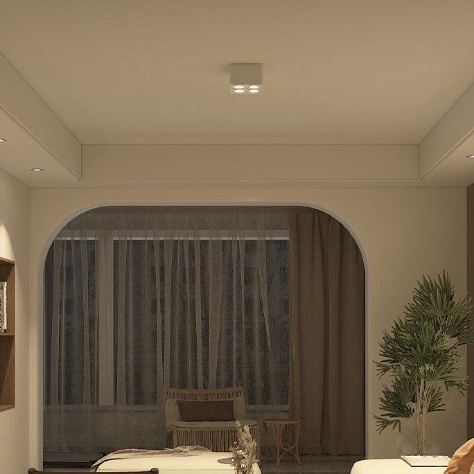 Solara Spotlight Surface Mount Twin LED Angular Minimalist - Neutral Decor