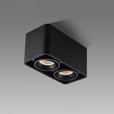 Solara Spotlight Surface Mount Twin LED Angular Minimalist - Neutral Decor