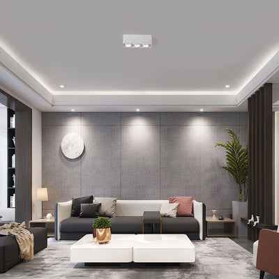 Solara Spotlight Surface Mount Twin LED Angular Minimalist - Neutral Decor