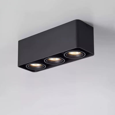 Solara Spotlight Surface Mount Twin LED Angular Minimalist - Neutral Decor