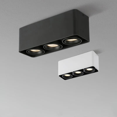 Solara Spotlight Surface Mount Twin LED Angular Minimalist - Neutral Decor