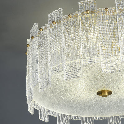 Symiror Postmodern Luxury Brass Glass Ceiling Light