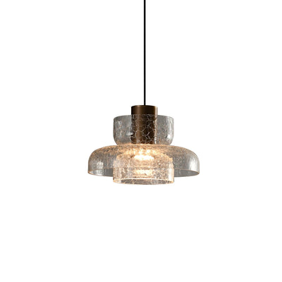Glacier Crackle Glass Pendant Lamp