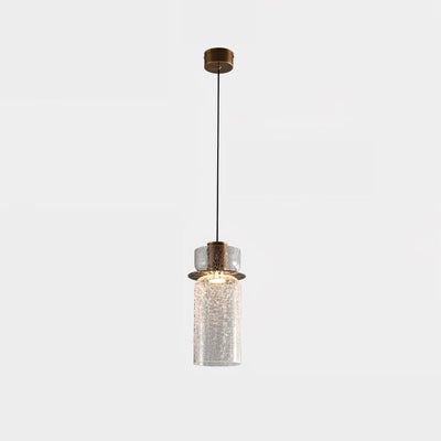 Glacier Crackle Glass Pendant Lamp
