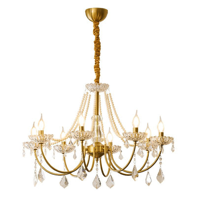 Cevaris Postmodern Luxury Pearl Glass Chandelier