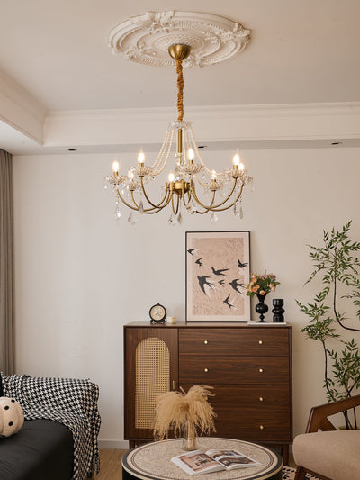 Cevaris Postmodern Luxury Pearl Glass Chandelier