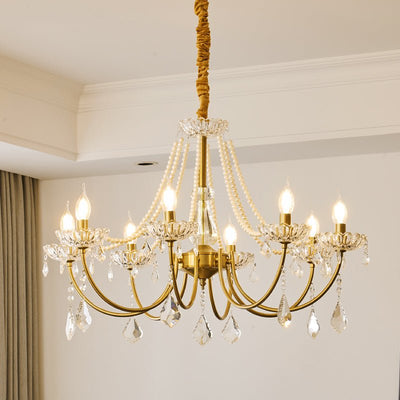 Cevaris Postmodern Luxury Pearl Glass Chandelier