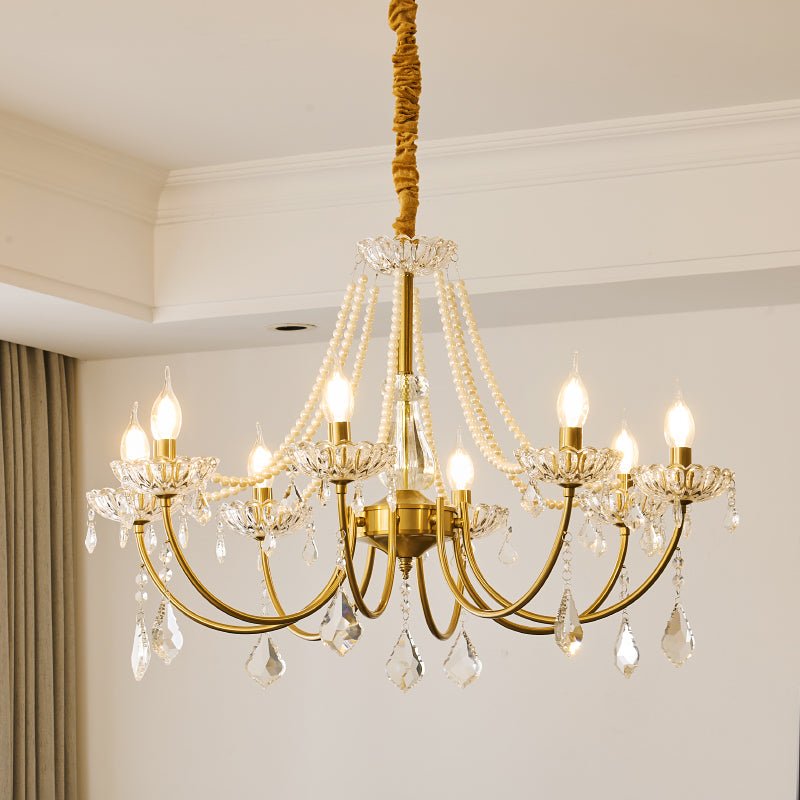 Cevaris Postmodern Luxury Pearl Glass Chandelier
