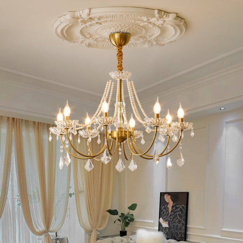 Cevaris Postmodern Luxury Pearl Glass Chandelier