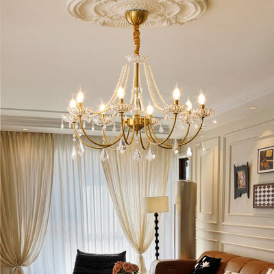 Cevaris Postmodern Luxury Pearl Glass Chandelier