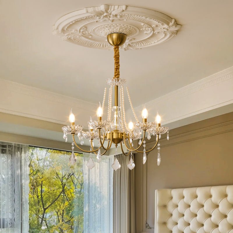 Cevaris Postmodern Luxury Pearl Glass Chandelier