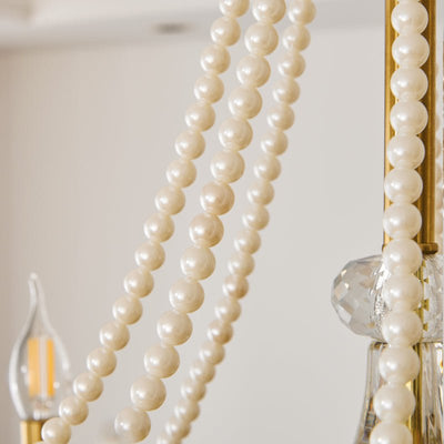Cevaris Postmodern Luxury Pearl Glass Chandelier