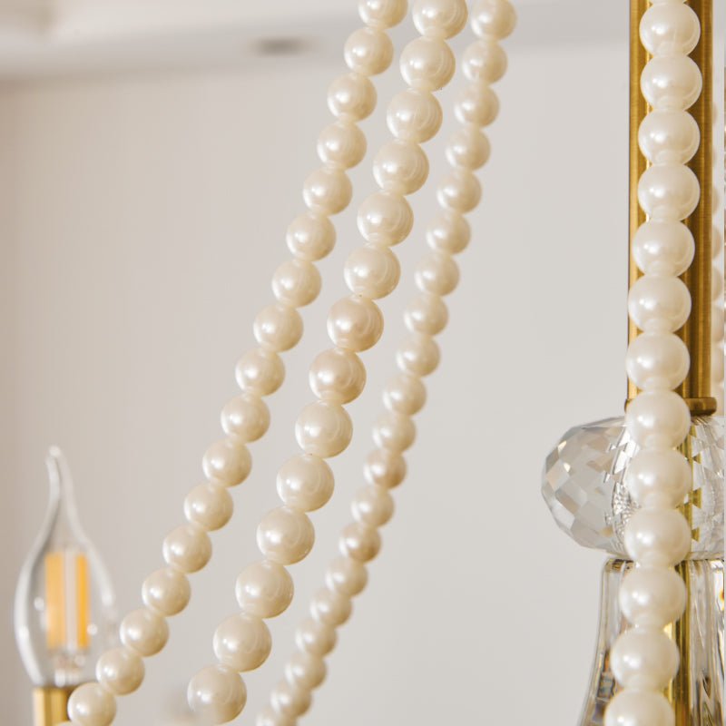 Cevaris Postmodern Luxury Pearl Glass Chandelier