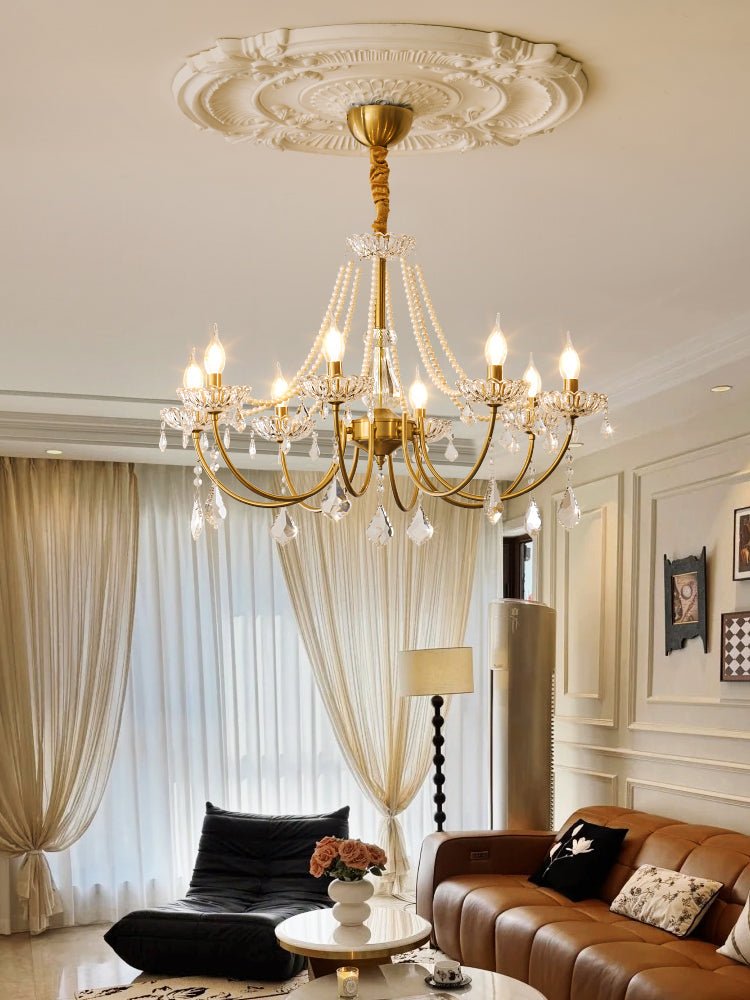Cevaris Postmodern Luxury Pearl Glass Chandelier