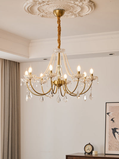 Cevaris Postmodern Luxury Pearl Glass Chandelier
