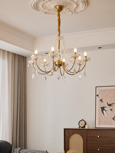 Cevaris Postmodern Luxury Pearl Glass Chandelier