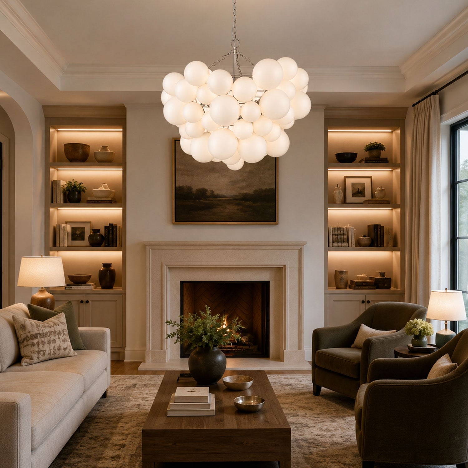 Velly Glass Ball Bubble Chandelier