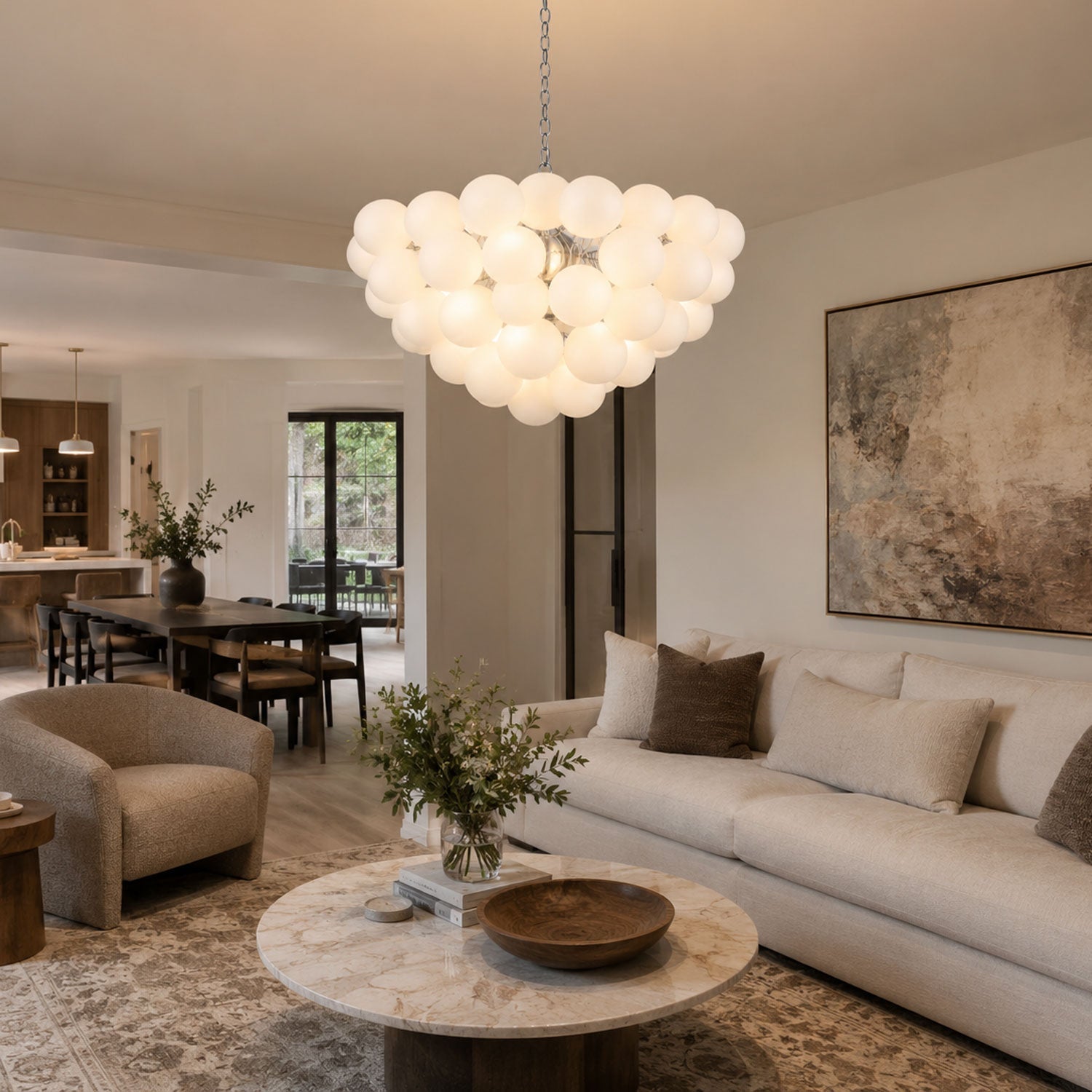 Velly Glass Ball Bubble Chandelier