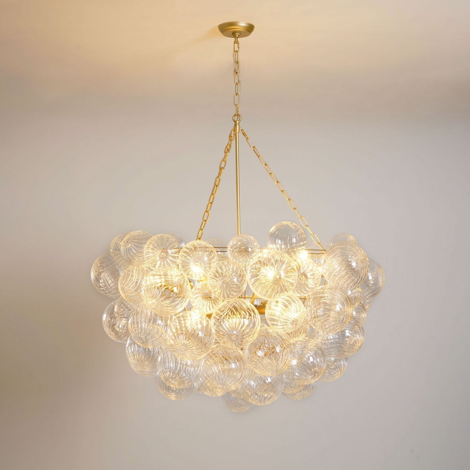Aurora Chandelier Glass Ball Bubble Modern - Neutral Decor