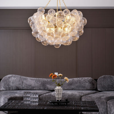 Aurora Chandelier Glass Ball Bubble Modern - Neutral Decor