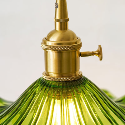 Pineridge Glass Hibiscus Flower Pendant Light