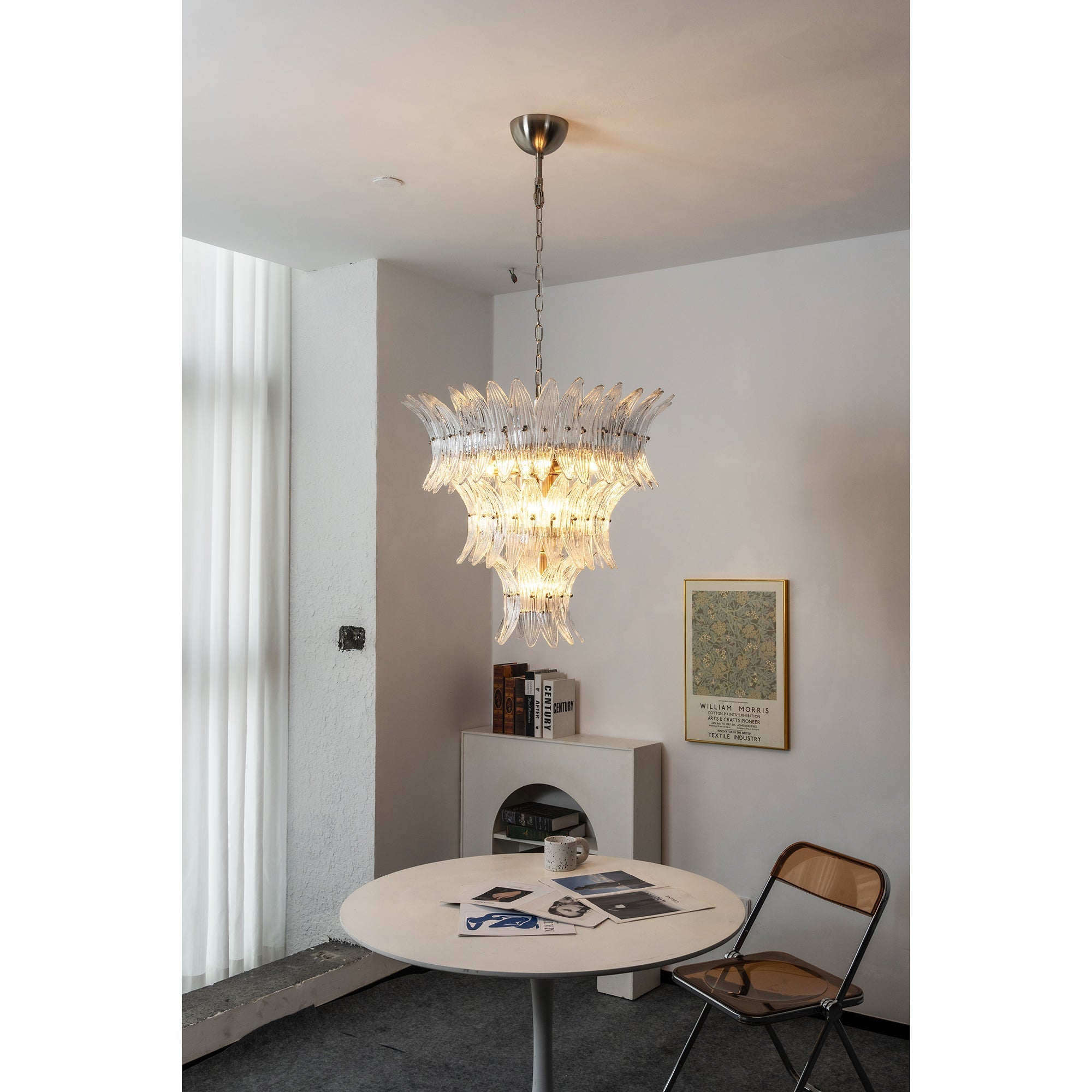 Ismavelle Glass Palmette Chandelier