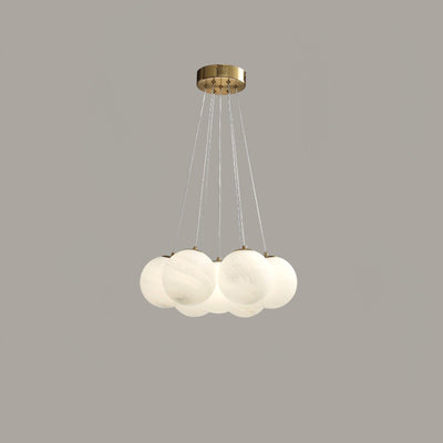 Celalissa Chandelier Glass Cluster Frosted Glass