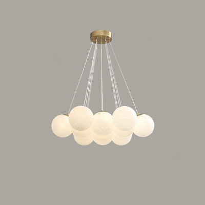 Celalissa Chandelier Glass Cluster Frosted Glass