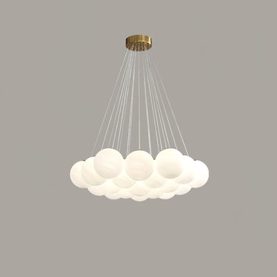 Celalissa Chandelier Glass Cluster Frosted Glass