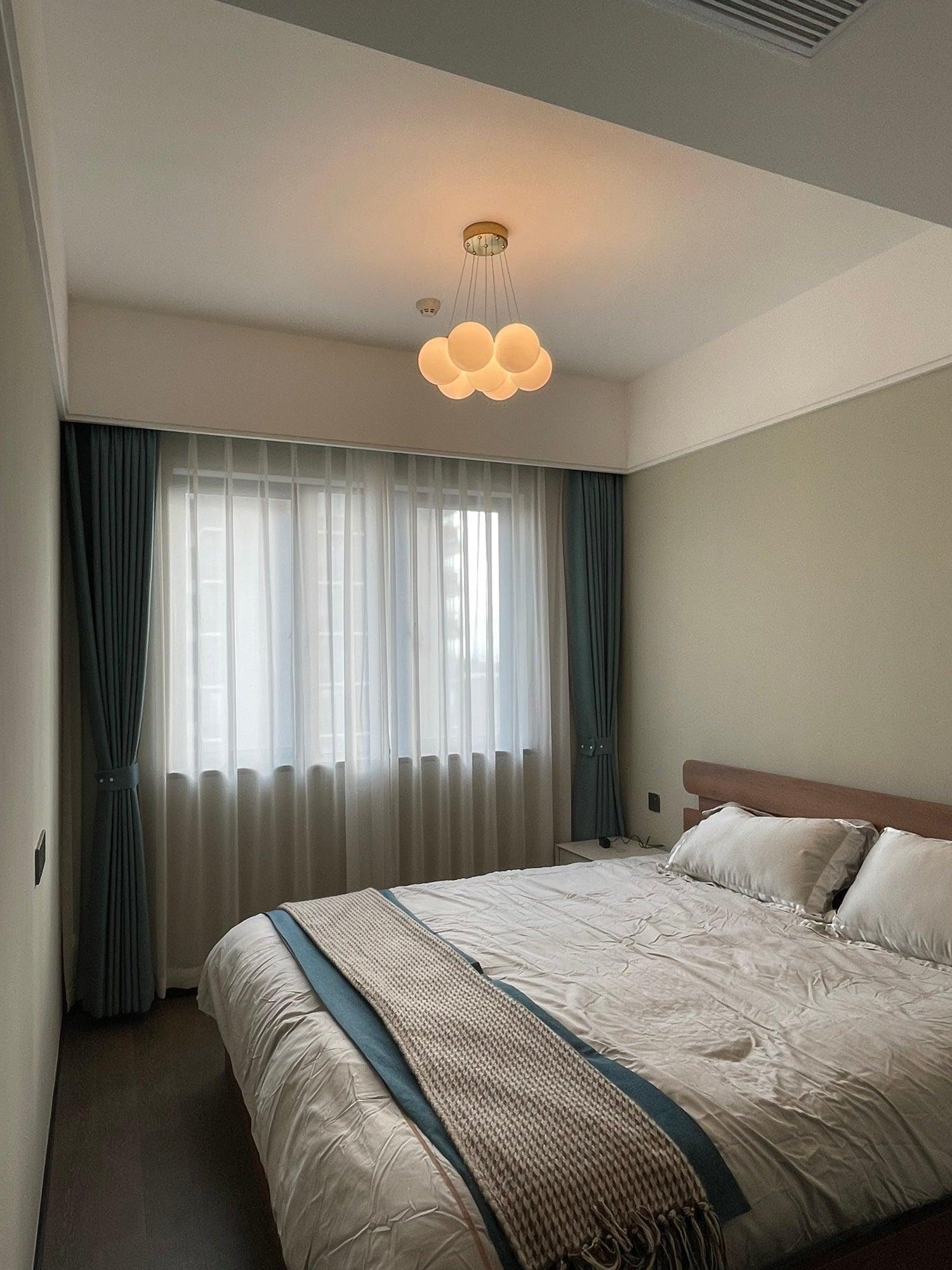 Celalissa Chandelier Glass Cluster Frosted Glass