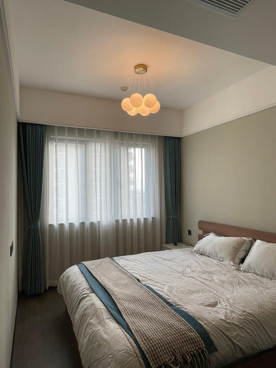 Celalissa Chandelier Glass Cluster Frosted Glass