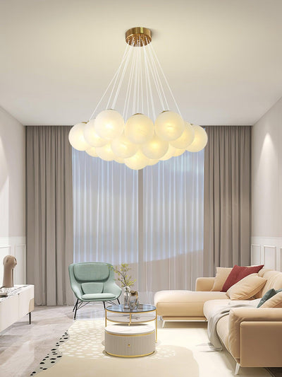 Celalissa Chandelier Glass Cluster Frosted Glass