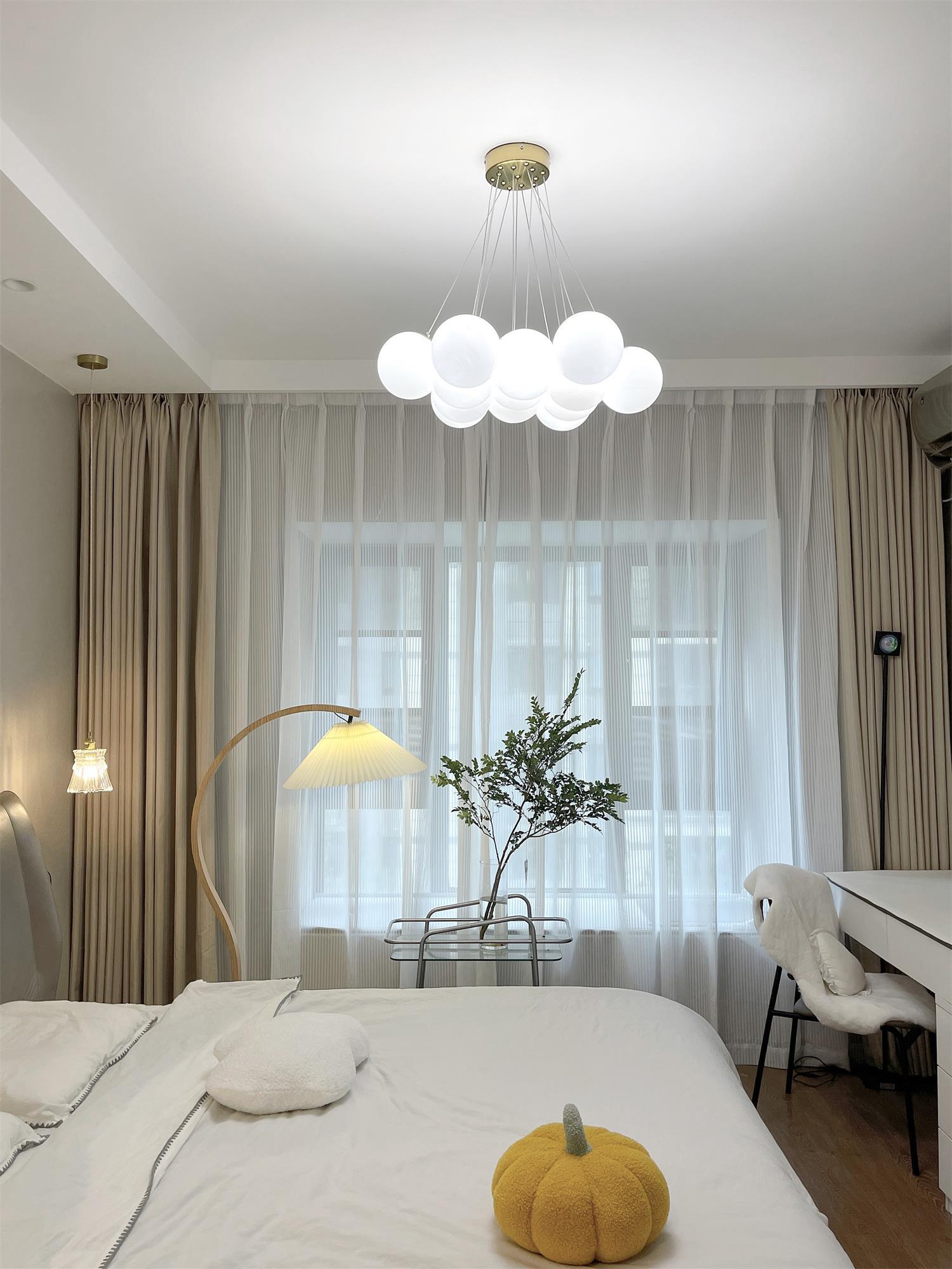 Celalissa Chandelier Glass Cluster Frosted Glass