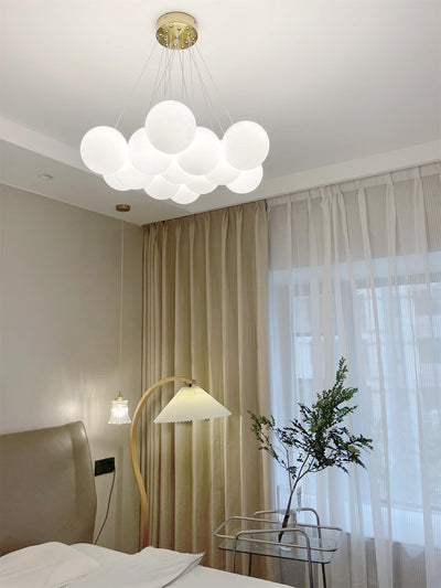 Celalissa Chandelier Glass Cluster Frosted Glass