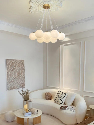 Celalissa Chandelier Glass Cluster Frosted Glass