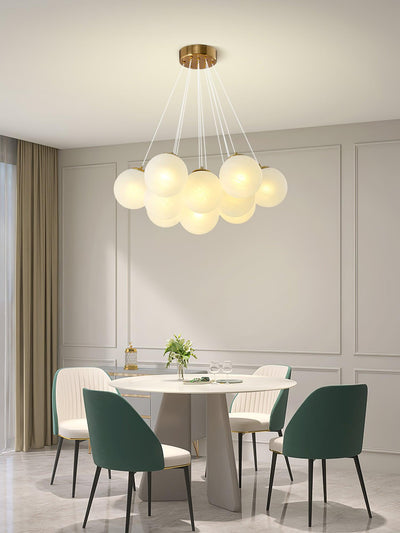 Celalissa Chandelier Glass Cluster Frosted Glass