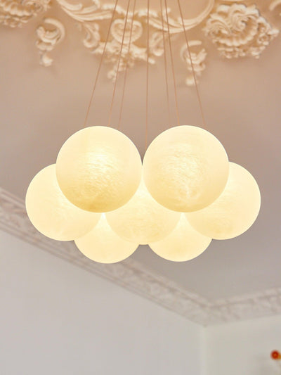 Celalissa Chandelier Glass Cluster Frosted Glass