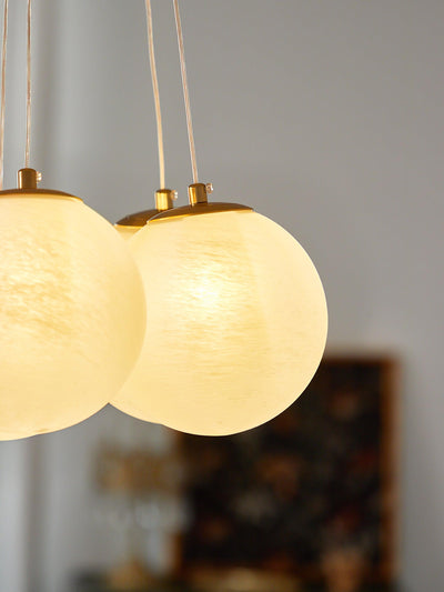 Celalissa Chandelier Glass Cluster Frosted Glass