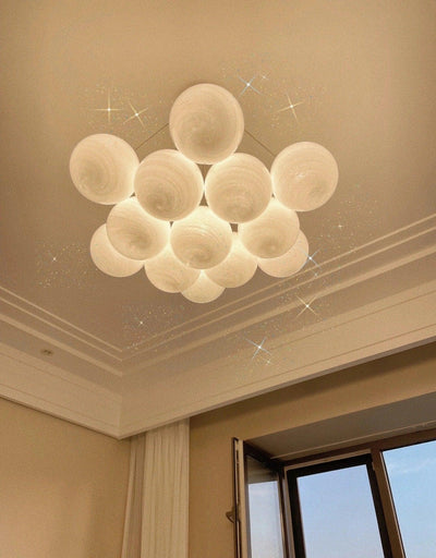 Celalissa Chandelier Glass Cluster Frosted Glass