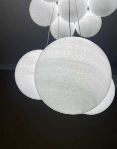 Celalissa Chandelier Glass Cluster Frosted Glass