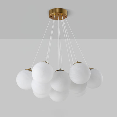 Celalissa Chandelier Glass Cluster Frosted Glass