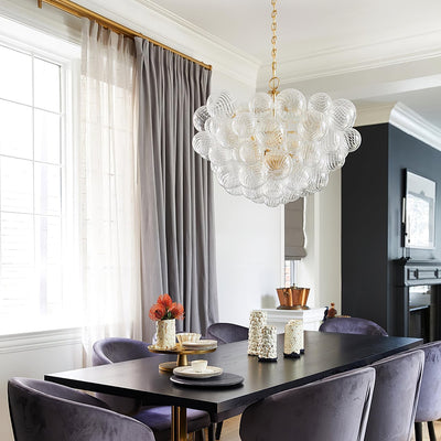 Aurora Chandelier Glass Ball Bubble Modern - Neutral Decor