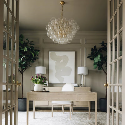 Aurora Chandelier Glass Ball Bubble Modern - Neutral Decor