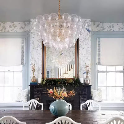 Aurora Chandelier Glass Ball Bubble Modern - Neutral Decor